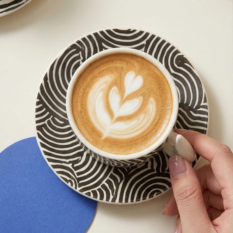 Custom Coffee Cup and Saucer Sets (3)