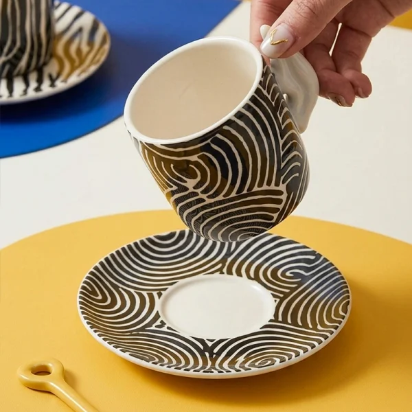 Custom Coffee Cup and Saucer Sets (6)