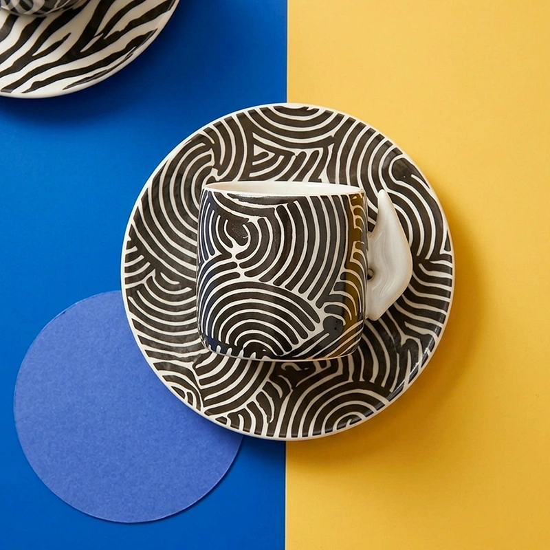 Custom Coffee Cup and Saucer Sets (9)