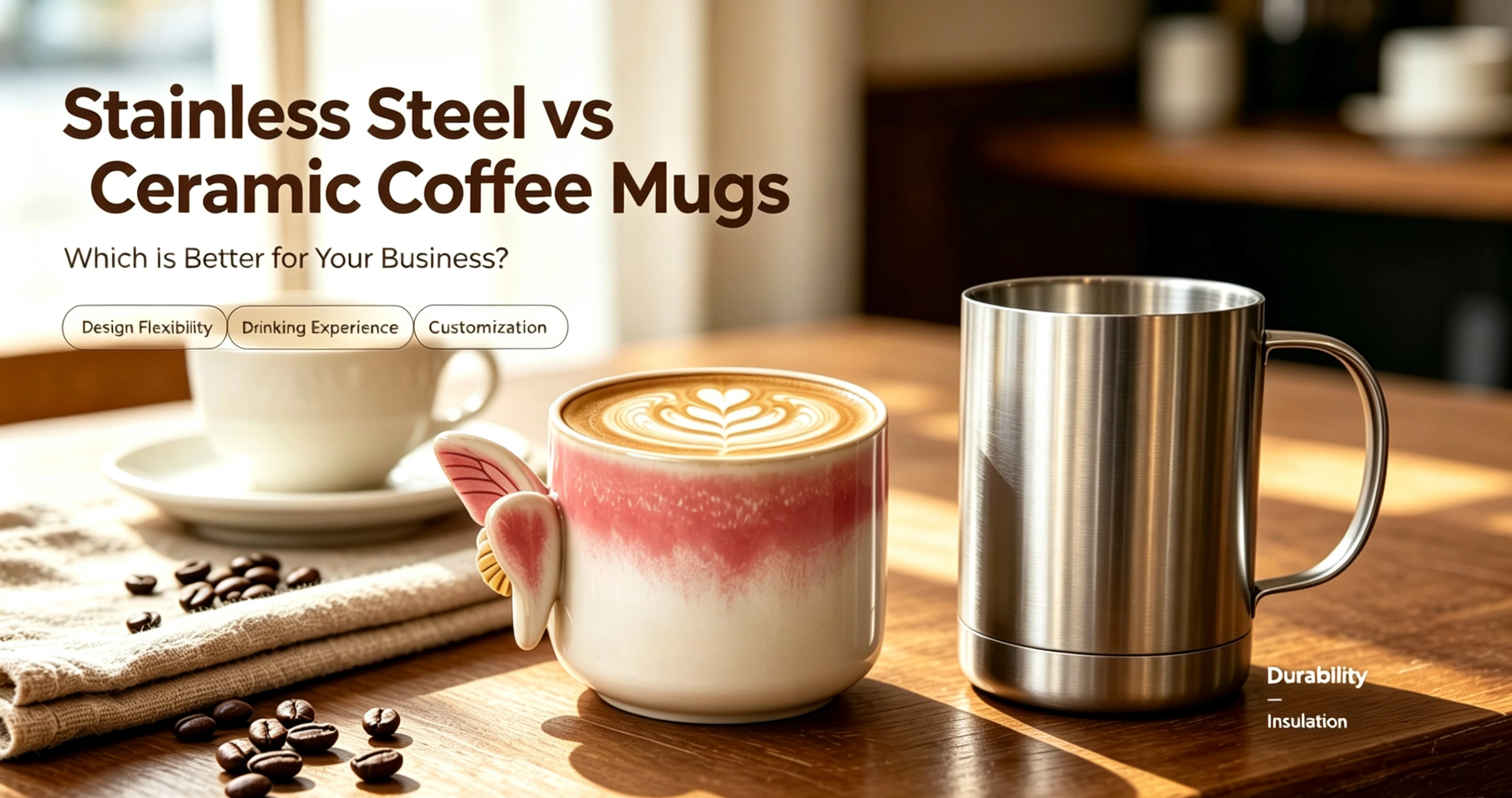 Stainless Steel vs Ceramic Coffee Mugs Which Is Better for Your Business