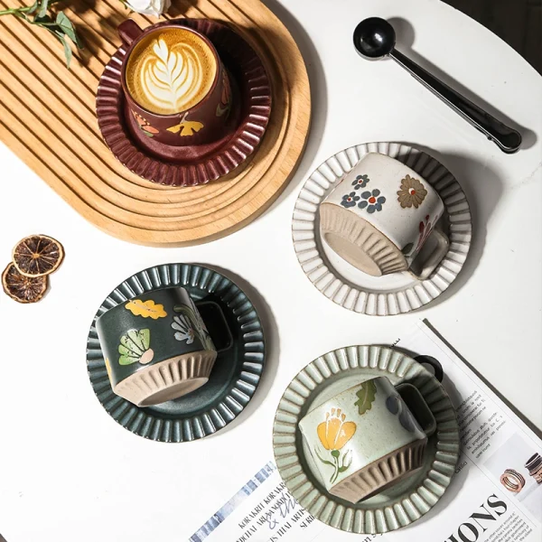 Wholesale Coffee Cup and Saucer Set (10)