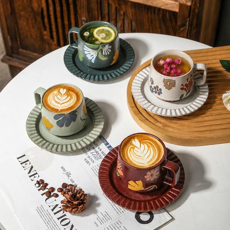 Wholesale Coffee Cup and Saucer Set (2)
