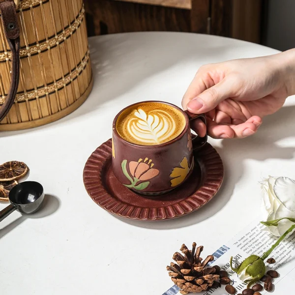 Wholesale Coffee Cup and Saucer Set (4)