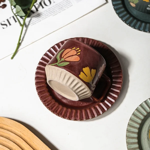 Wholesale Coffee Cup and Saucer Set (6)