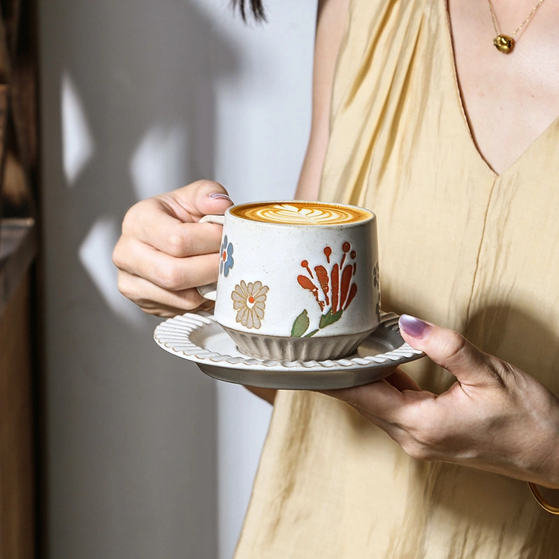 Wholesale Coffee Cup and Saucer Set (7)