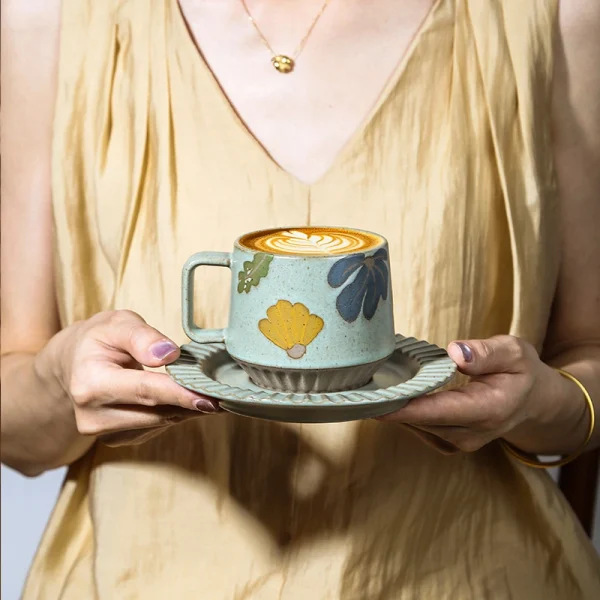 Wholesale Coffee Cup and Saucer Set (9)
